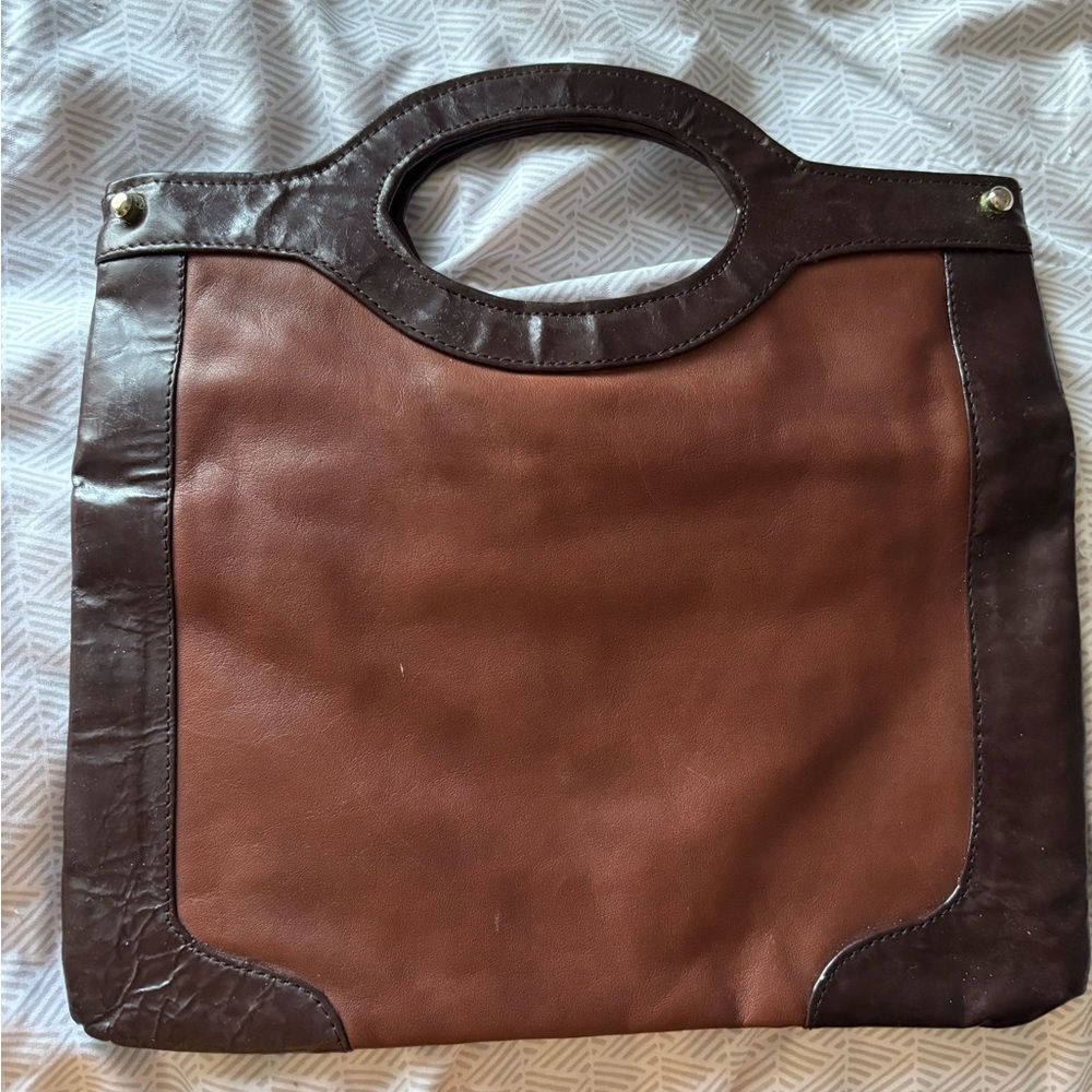 Brown Leather hand bag